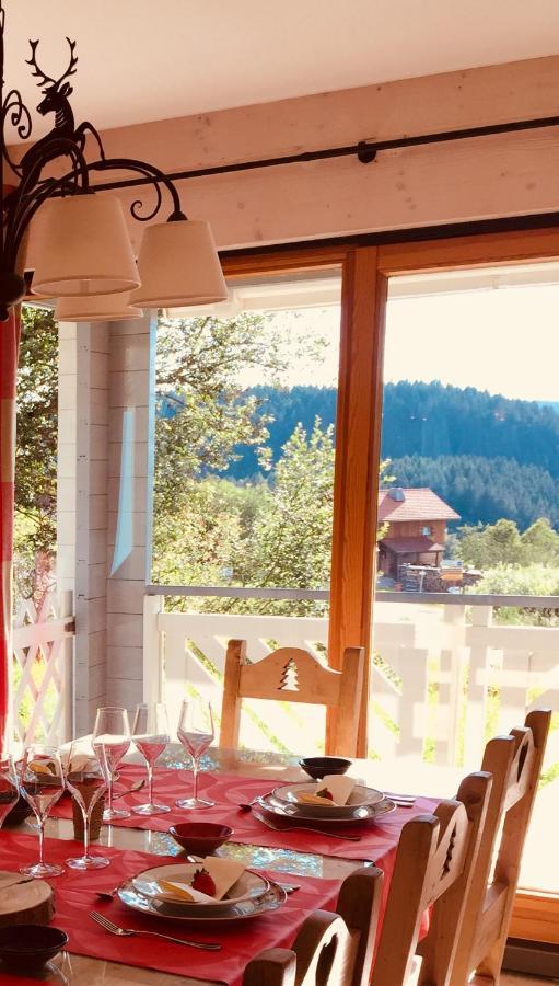 Chalet Le Flocon Bleu - Mauselaine Avec Vue Sur Le Lac De Gérardmer Exteriér fotografie